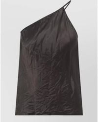 Rick Owens - Cupro One-Shoulder Top - Lyst