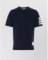 Thom Browne - Cotton Ribbed Crew-Neck Short-Sleeve T-Shirt - Lyst