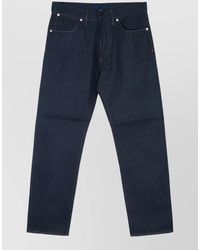 Stone Island - Denim Trousers Belt Loops Contrast Stitching - Lyst