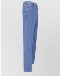 Jil Sander - Straight Denim Jeans Belt Loops Five Pockets - Lyst