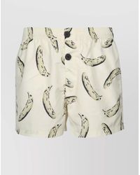 Jacquemus - Printed Swim Shorts With Pocket And Buttons - Lyst