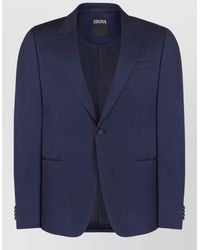 ZEGNA - Single Breasted Wool Mohair Suit - Lyst