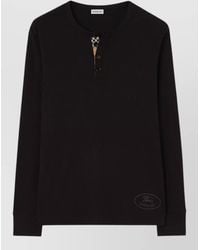 Burberry - Long Sleeved Crewneck Top - Lyst