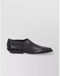 Ann Demeulemeester - Leather Pointed-Toe Loafers - Lyst