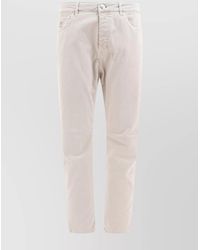 Brunello Cucinelli - Denim Trousers With Belt Loops And Five Pockets - Lyst