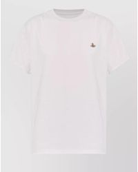 Vivienne Westwood - Cotton Short-Sleeve Logo-Embroidered T-Shirt - Lyst
