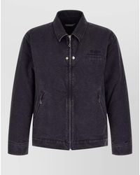 Undercover - Cotton Printed Single Breasted Coat - Lyst