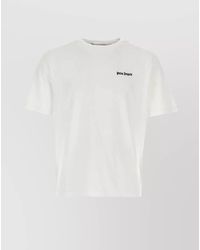 Palm Angels - Cotton Embroidered Logo Crew-Neck T-Shirt - Lyst