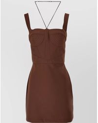 Nensi Dojaka - Asymmetric Cutout Mini Dress - Lyst