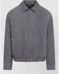 Brunello Cucinelli - Suede Jacket - Lyst