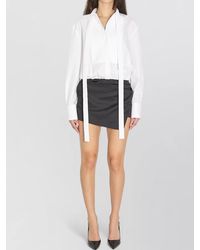 The Attico - Cotton-Blend Mini Dress - Lyst