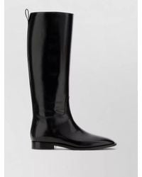 Jil Sander - Lune Knee High Leather Boots Pull Tab - Lyst