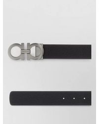 Ferragamo - Leather Reversible Belt Textured Finish - Lyst