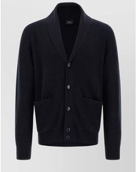 Brioni - Cashmere Wool Shawl Collar Cardigan - Lyst