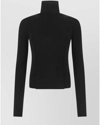 Givenchy - Mock Turtleneck Long-Sleeve Cutout Top - Lyst