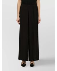 FEDERICA TOSI - Viscose Wide-Leg Trousers - Lyst