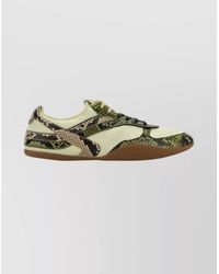 Miu Miu - Leather Low-Top Sneakers - Lyst