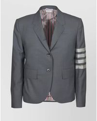 Thom Browne - Single Breasted Wool Blazer - Lyst