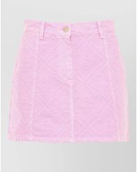 CASABLANCA - Monogram Mini Skirt - Lyst