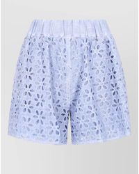 120% Lino - Cotton Cropped Trousers - Lyst