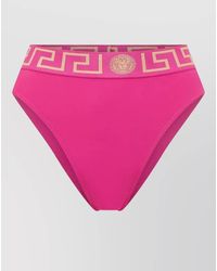 Versace - Medusa Greca High Waist Swim Bottoms - Lyst