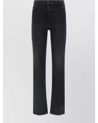 Mother - High-Rise Straight-Leg Denim Trousers - Lyst