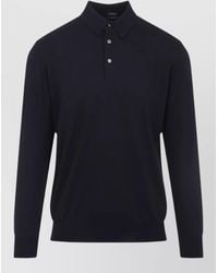 Kiton - Polo Knitwear Ribbed Cuffs And Hem - Lyst
