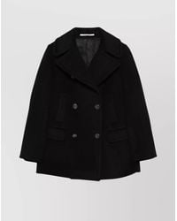 Tagliatore - Flap Pockets Wool Double-Breasted Coat - Lyst