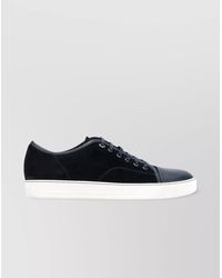 Lanvin - Leather Low-Top Sneakers - Lyst