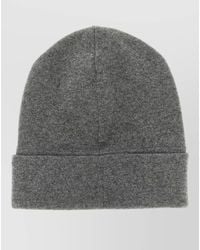 Brunello Cucinelli - Monile Cashmere Ribbed Turn Up Beanie - Lyst