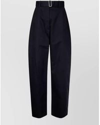 Studio Nicholson - Wide Leg Cotton Trousers Belt Loops - Lyst