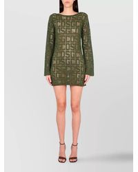 Gcds - Macramé Boat Neck Mini Dress - Lyst