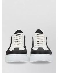 McQueen - Leather Oversized Low-Top Sneakers - Lyst
