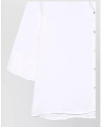 120% Lino - Casual Shirt Relaxed Shape Three Quarter Sleeves - Lyst