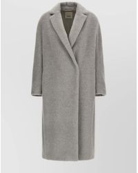Max Mara - Alpaca Virgin Wool Cashmere Long Single-Breasted Coat - Lyst