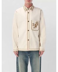 Isabel Marant - Rudy Floral Embroidery Overshirt Jacket - Lyst