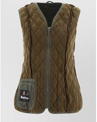 Barbour - Quilted Vest Jacket Front Pockets - Lyst
