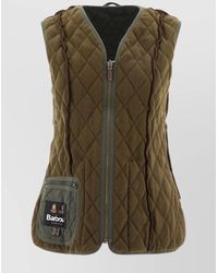 Barbour - Quilted Vest Jacket Front Pockets - Lyst
