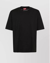 DIESEL - Ribbed Crew Neck Loose Fit T-Shirt - Lyst