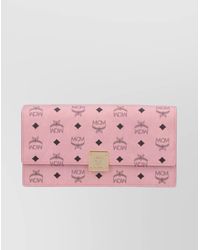 MCM - Printed Canvas Wallet On Chain - Lyst