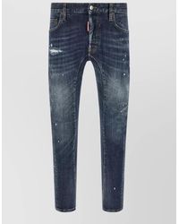 DSquared² - Biker Style Jeans Distressed Detailing Belt Loops - Lyst