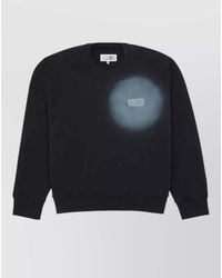 MM6 by Maison Margiela - Crew Neck Graphic Print Long Sleeve Sweatshirt - Lyst