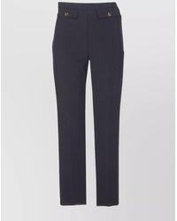 Elisabetta Franchi - Trousers Straight Leg Belt Loops - Lyst