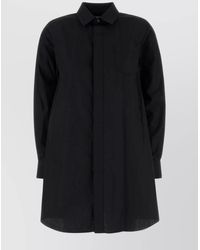 Sacai - Shirt Dress Poplin Chest Pocket - Lyst