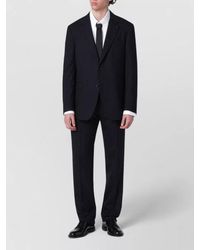 Lardini - Pinstripe Wool Single Breasted Suit Jacket - Lyst