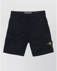 Stone Island - Regular-Fit Cotton Cargo Bermuda Shorts - Lyst