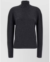 Burberry - Ribbed Turtleneck Sweater Shoulder Detail - Lyst