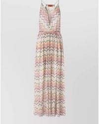 Missoni - Beach Dress Chevron Pattern Elastic Waist - Lyst