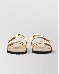 Palm Angels - Leather Logo Sandals - Lyst