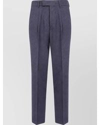 ZEGNA - Wool Regular Trousers - Lyst
